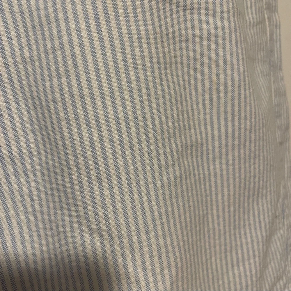 J.Crew Men’s Seersucker Shorts Blue White Stripe 100% Cotton Size 36